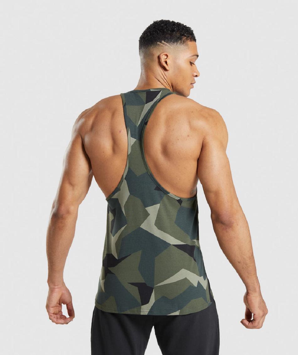 Stringers Męskie Gymshark Critical Zielone | PL 3748KOR